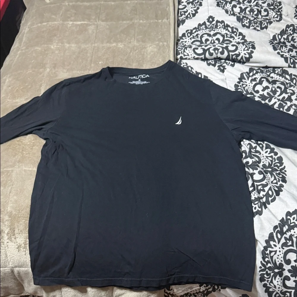Nautica Men's Dark Blue Long Sleeve Tee - Picture 1 of 1